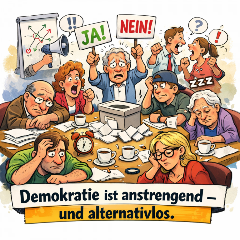 Demokratie ist anstrengend – und alternativlos.
